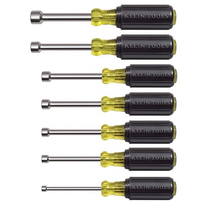 MAGNETIC NUT DRIVER SET 3" SHAFT, 7 PC