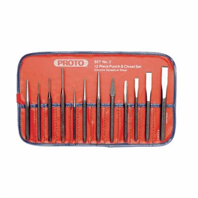 12 PC PUNCH & CHISEL SET