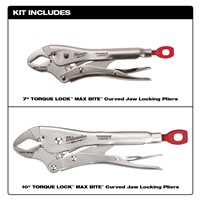 2PC MAXBITE LOCK PLIERS SET