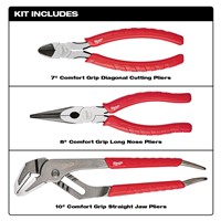 Comfort Grip Pliers Kit - 3 PC