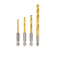 4PC HEX TITANIUM BIT SET